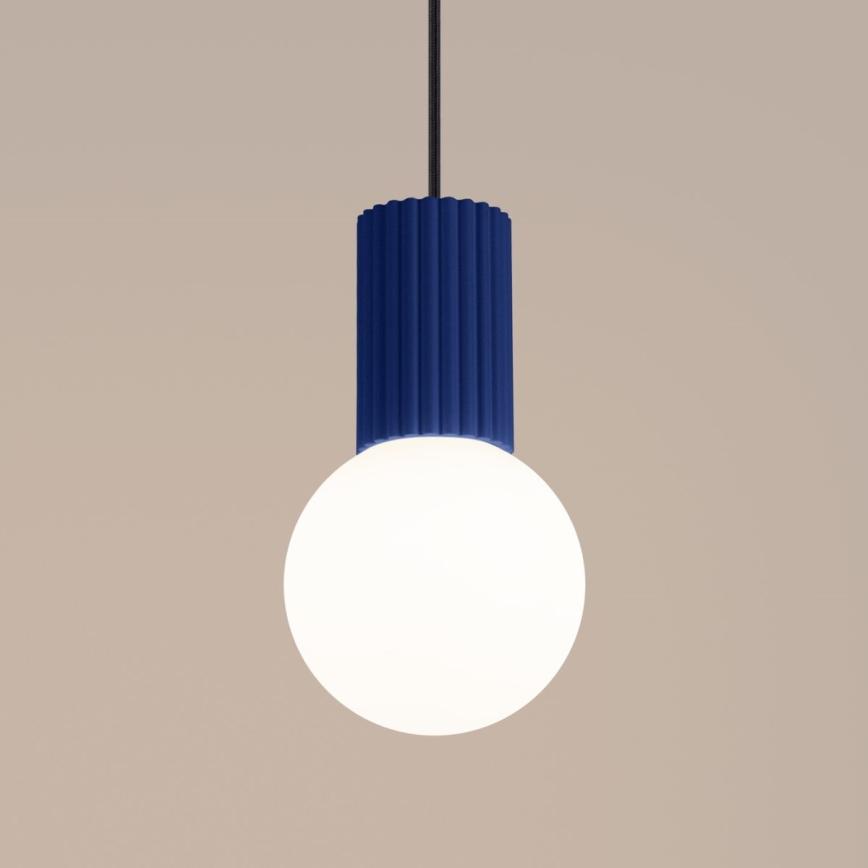 Chandelier on a string HALO 1xG9/8W/230V d. 12 cm blue