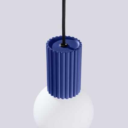 Chandelier on a string HALO 1xG9/8W/230V d. 12 cm blue