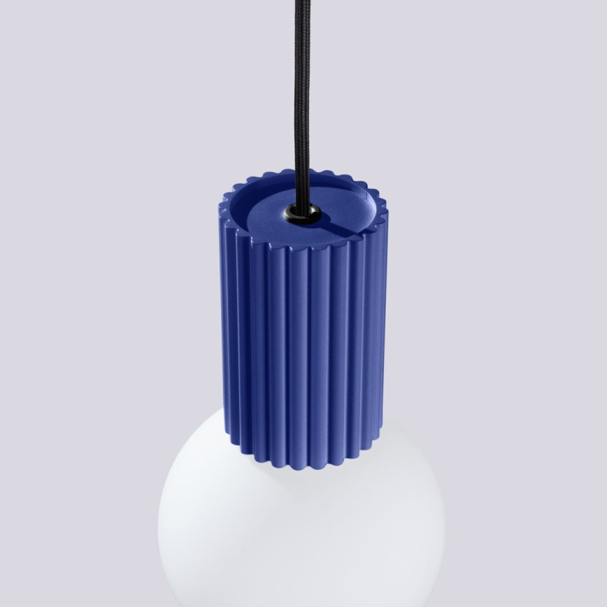 Chandelier on a string HALO 1xG9/8W/230V d. 12 cm blue
