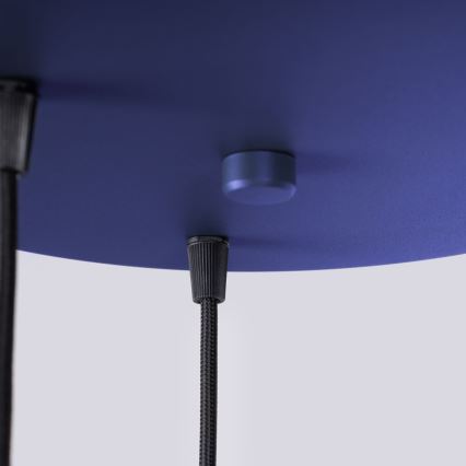 Chandelier on a string HALO 3xG9/8W/230V d. 25 cm blue