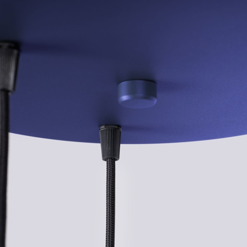 Chandelier on a string HALO 3xG9/8W/230V d. 25 cm blue