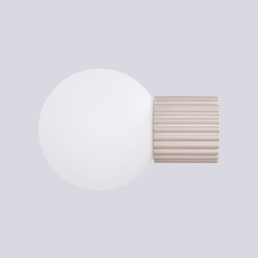 Bathroom wall light HALO 1xG9/8W/230V d. 12 cm IP44 beige