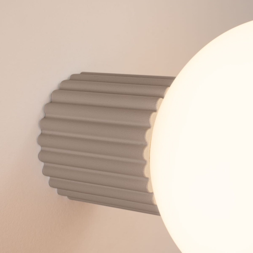 Bathroom wall light HALO 1xG9/8W/230V d. 12 cm IP44 beige
