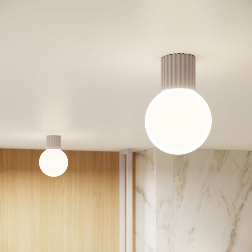 Bathroom ceiling light HALO 1xG9/8W/230V d. 12 cm IP44 beige