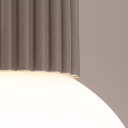 Bathroom ceiling light HALO 1xG9/8W/230V d. 12 cm IP44 beige