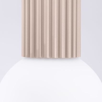 Bathroom ceiling light HALO 1xG9/8W/230V d. 12 cm IP44 beige
