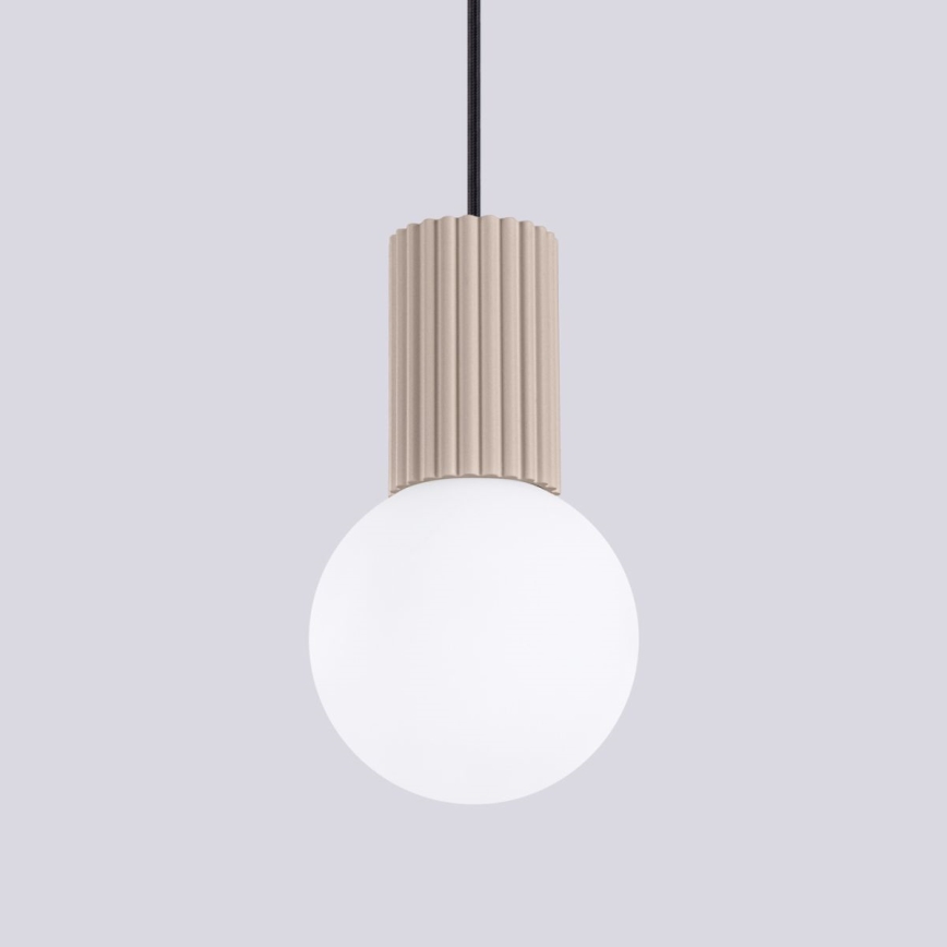 Chandelier on a string HALO 1xG9/8W/230V d. 12 cm beige
