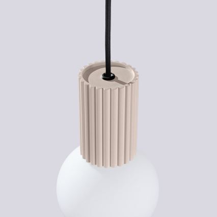 Chandelier on a string HALO 1xG9/8W/230V d. 12 cm beige