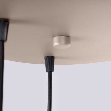 Chandelier on a string HALO 3xG9/8W/230V d. 25 cm beige