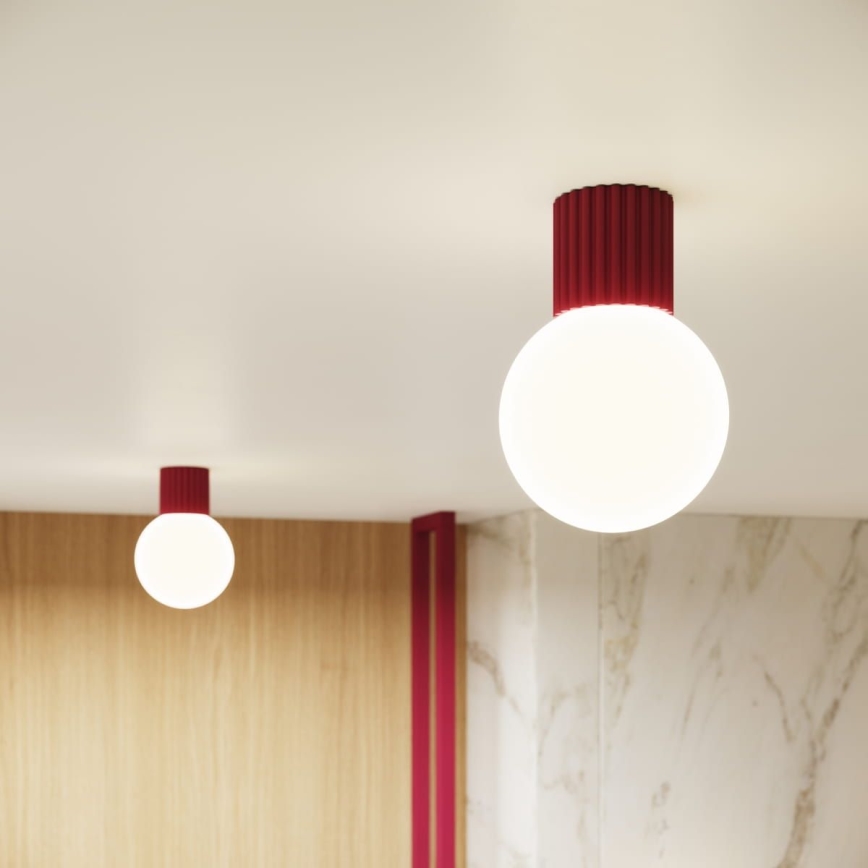 Bathroom ceiling light HALO 1xG9/8W/230V d. 12 cm IP44 red