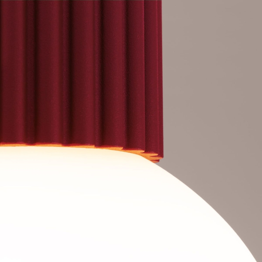 Bathroom ceiling light HALO 1xG9/8W/230V d. 12 cm IP44 red