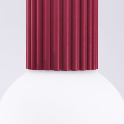 Bathroom ceiling light HALO 1xG9/8W/230V d. 12 cm IP44 red