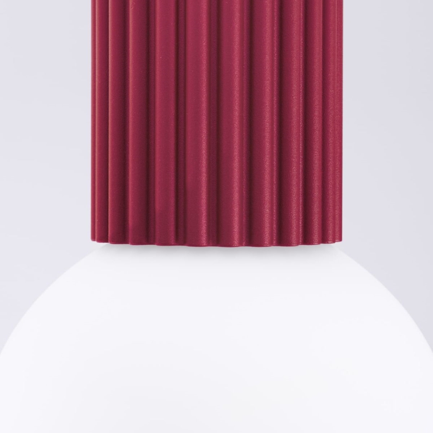 Bathroom ceiling light HALO 1xG9/8W/230V d. 12 cm IP44 red