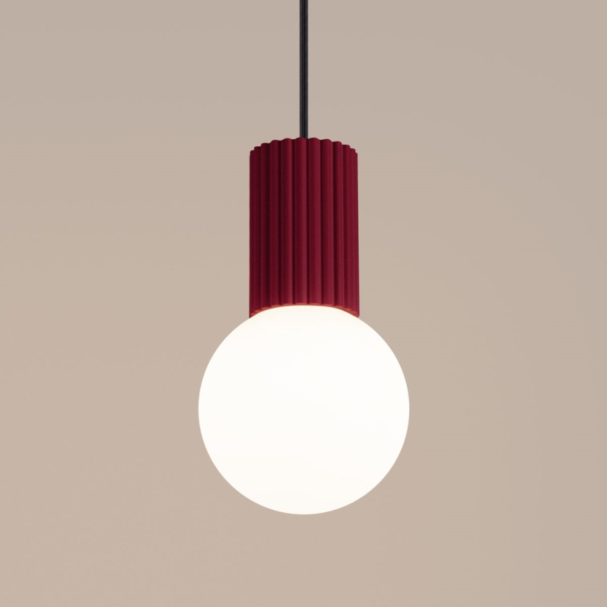 Chandelier on a string HALO 1xG9/8W/230V d. 12 cm red