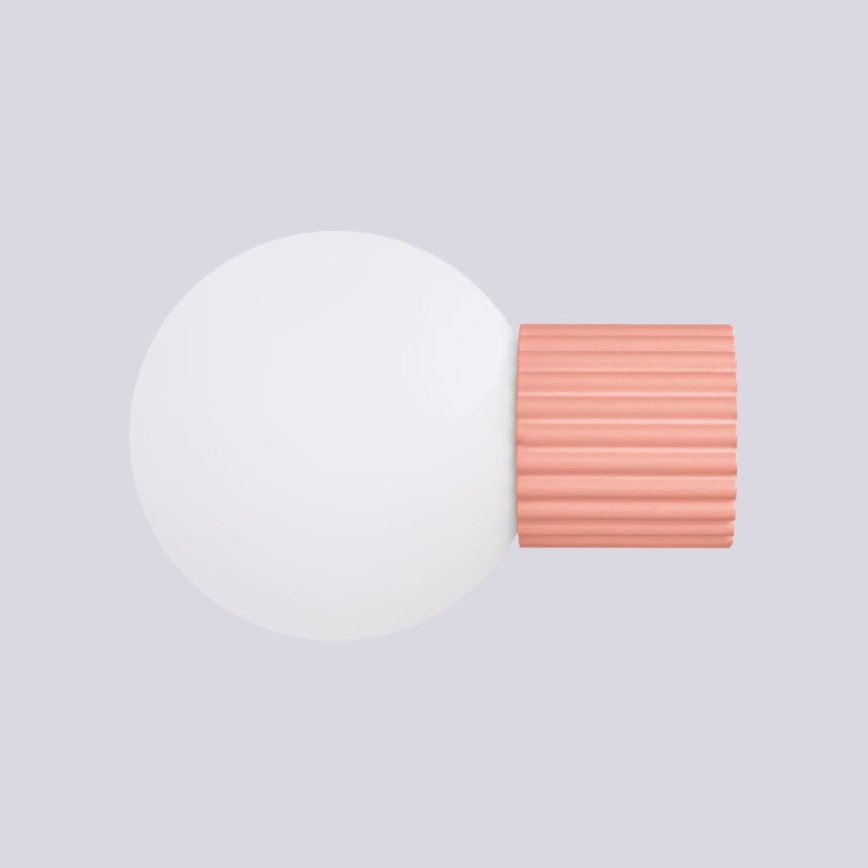 Bathroom wall light HALO 1xG9/8W/230V d. 12 cm IP44 pink