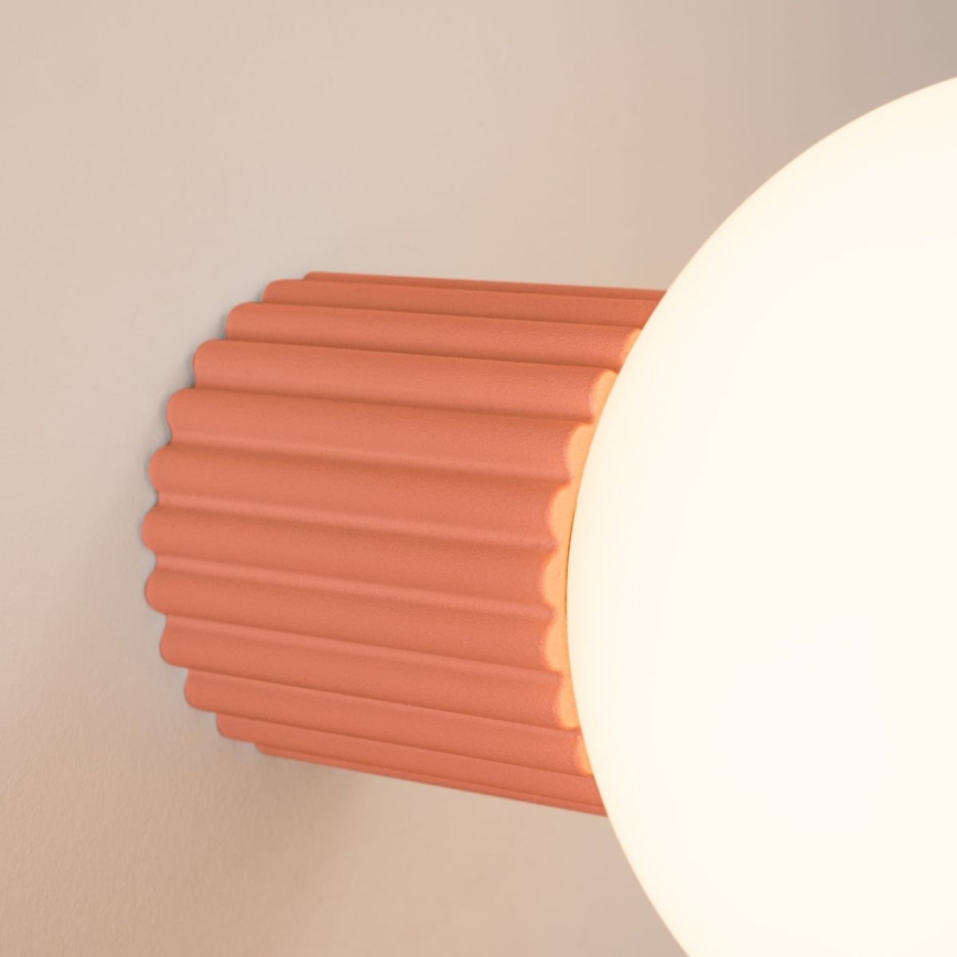 Bathroom wall light HALO 1xG9/8W/230V d. 12 cm IP44 pink
