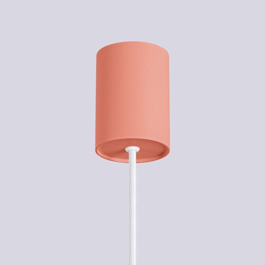 Chandelier on a string HALO 1xG9/8W/230V d. 12 cm pink