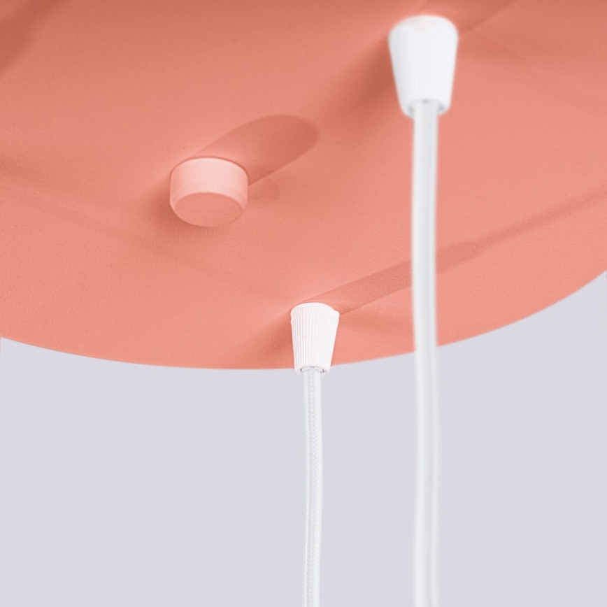 Chandelier on a string HALO 3xG9/8W/230V d. 25 cm pink