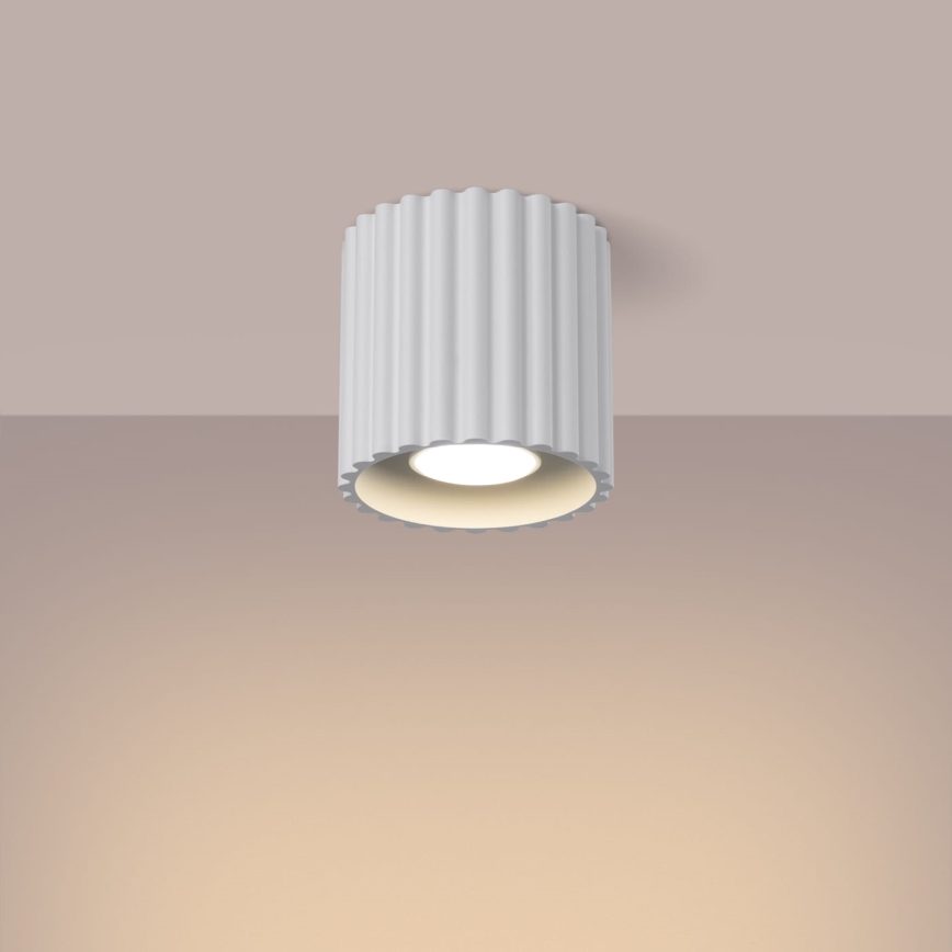 AURA Spotlight 1x GU10/10W/230V, 10 cm, White