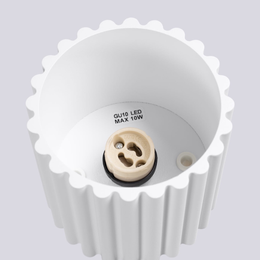 AURA Spotlight 1x GU10/10W/230V, Ø 10 cm, White