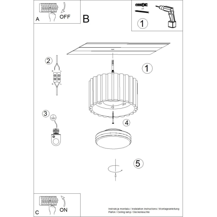 AURA Spotlight 1xGX53/10W/230V, Ø 10 cm, White