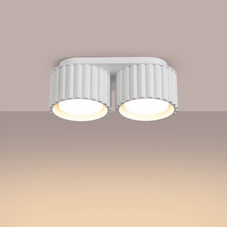 AURA Spot Fixture 2xGX53/10W/230V White
