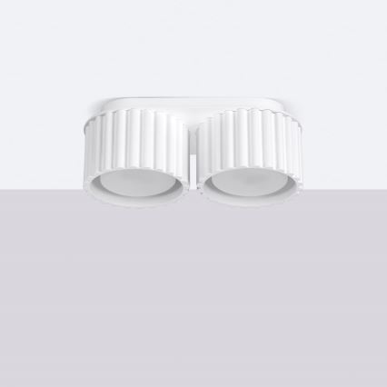 AURA Spot Fixture 2xGX53/10W/230V White