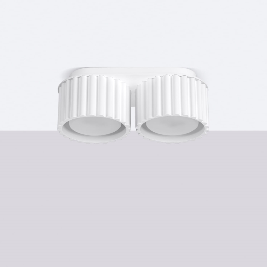 AURA Spot Fixture 2xGX53/10W/230V White