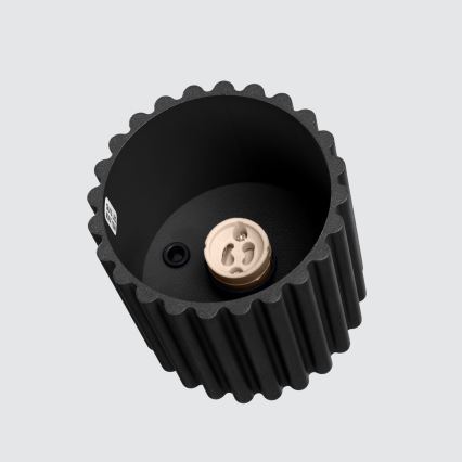 AURA spotlight 1xGU10/10W/230V Ø 10 cm black