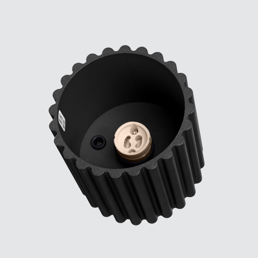 AURA spotlight 1xGU10/10W/230V Ø 10 cm black