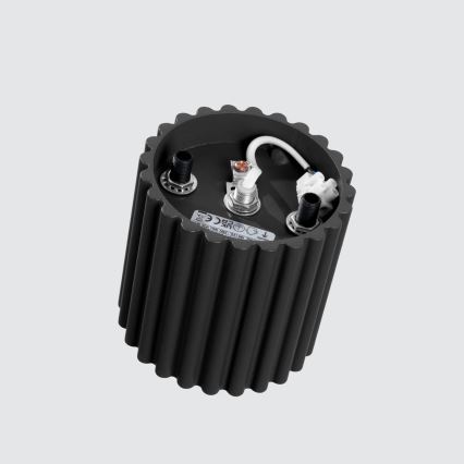AURA spotlight 1xGU10/10W/230V Ø 10 cm black
