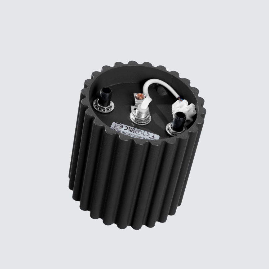 AURA spotlight 1xGU10/10W/230V Ø 10 cm black