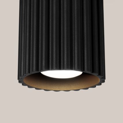 AURA spotlight 1xGU10/10W/230V Ø 10 cm black