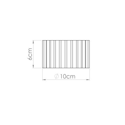 AURA Spotlight 1xGX53/10W/230V, Ø 10 cm, Black