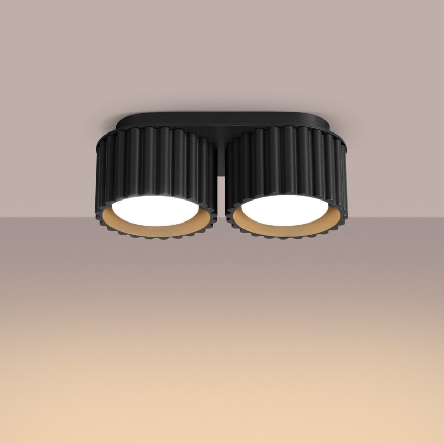 AURA Spotlight, 2x GX53/10W, 230V, Black