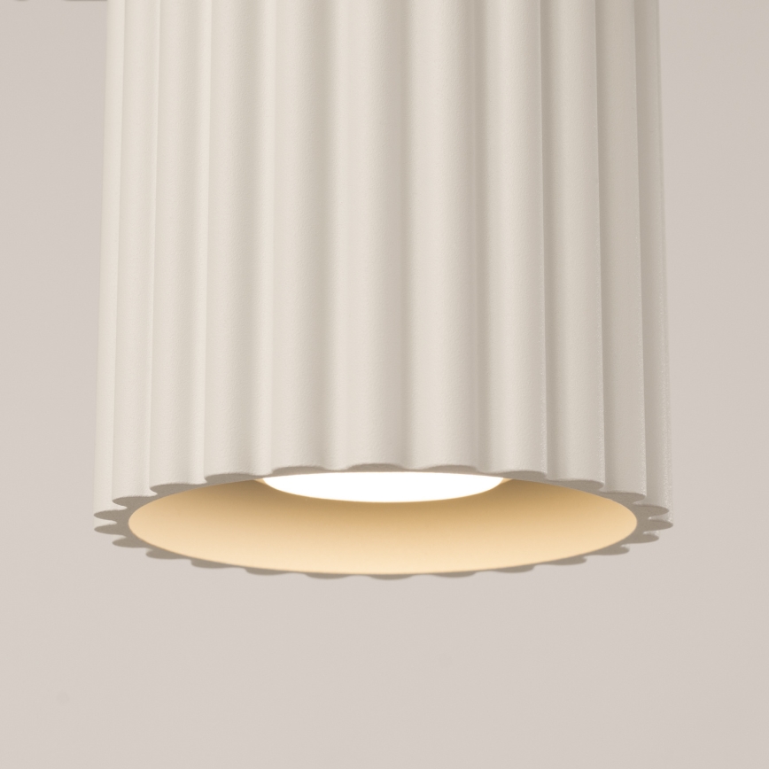 AURA spotlight 1x GU10/10W/230V, Ø 10 cm, cream