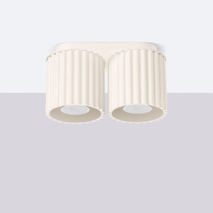 AURA Spotlight 2xGU10/10W/230V Cream