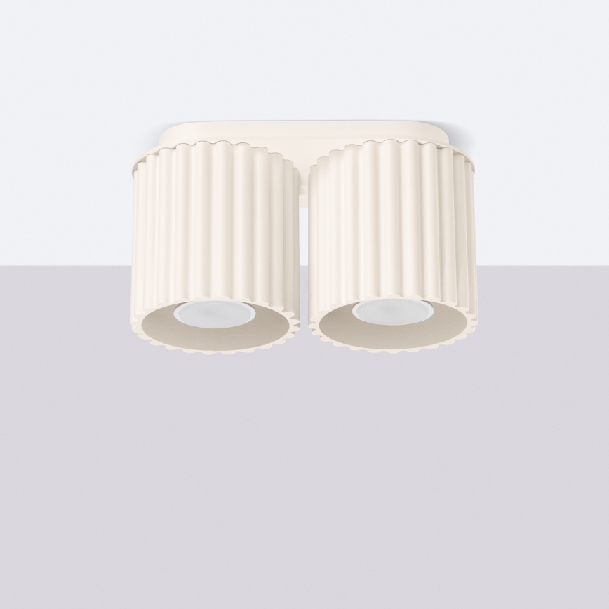 AURA Spotlight 2xGU10/10W/230V Cream