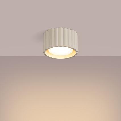 AURA spotlight 1xGX53/10W/230V diameter 10 cm cream