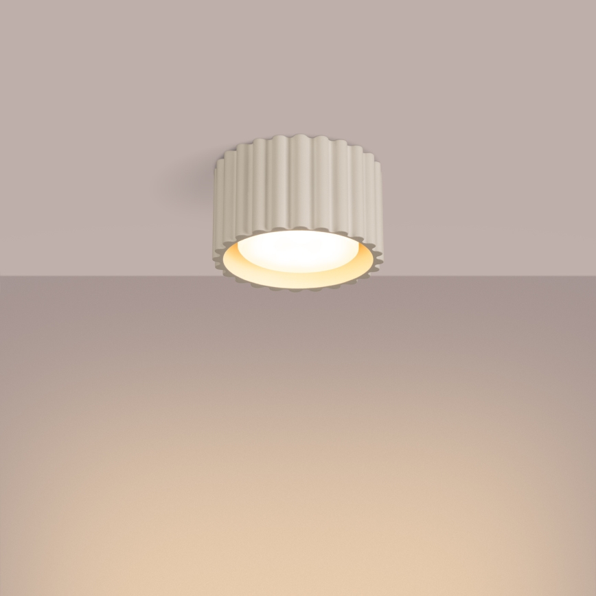 AURA spotlight 1xGX53/10W/230V diameter 10 cm cream