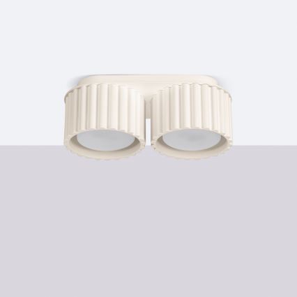 AURA 2xGX53/10W/230V Cream Spotlight