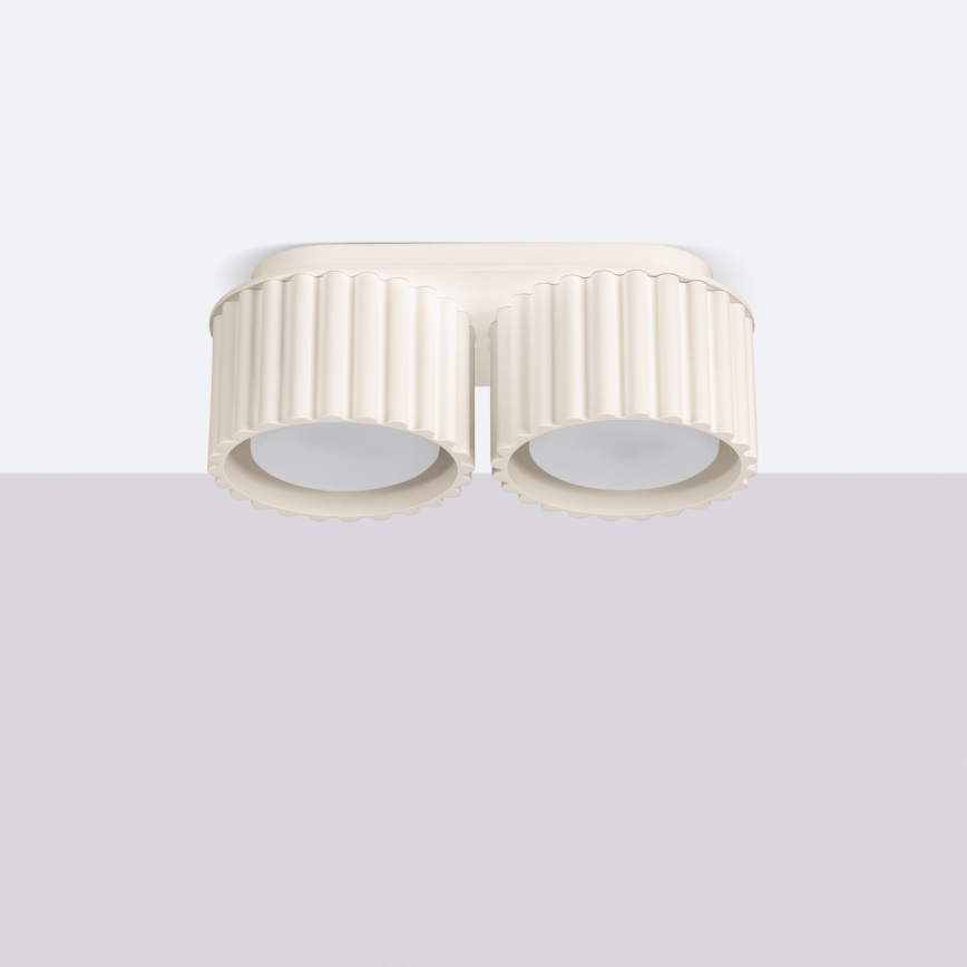 AURA 2xGX53/10W/230V Cream Spotlight