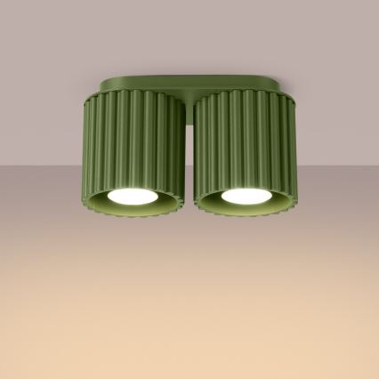 AURA Spotlight 2xGU10/10W/230V, Green