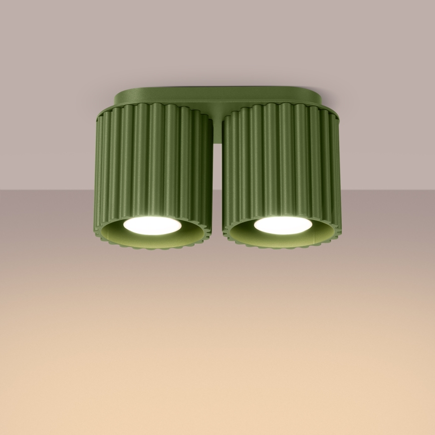 AURA Spotlight 2xGU10/10W/230V, Green