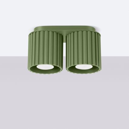 AURA Spotlight 2xGU10/10W/230V, Green