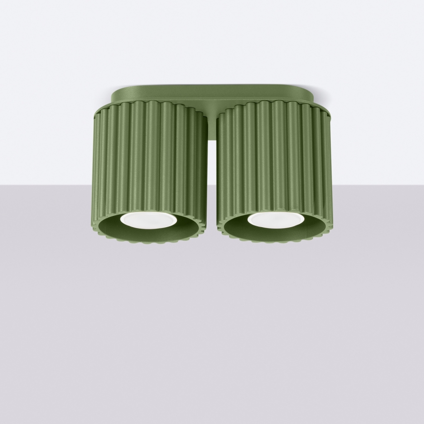 AURA Spotlight 2xGU10/10W/230V, Green