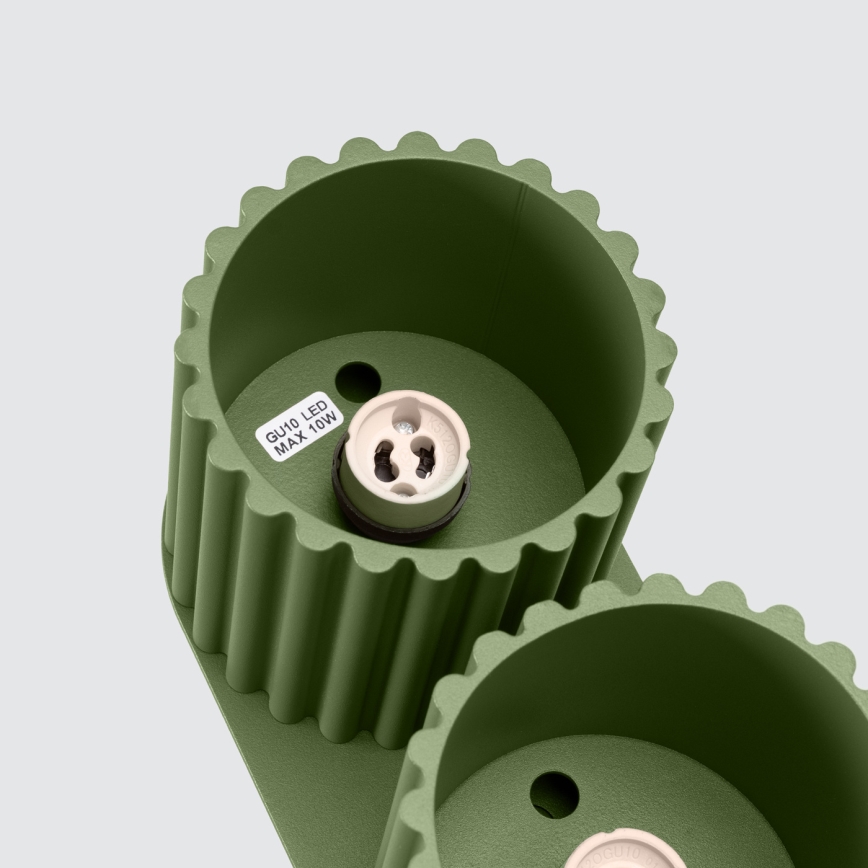 AURA Spotlight 2xGU10/10W/230V, Green