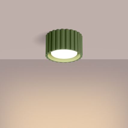 AURA Spotlight 1xGX53/10W/230V Ø 10 cm Green