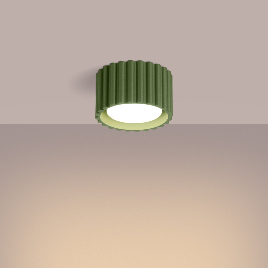 AURA Spotlight 1xGX53/10W/230V Ø 10 cm Green