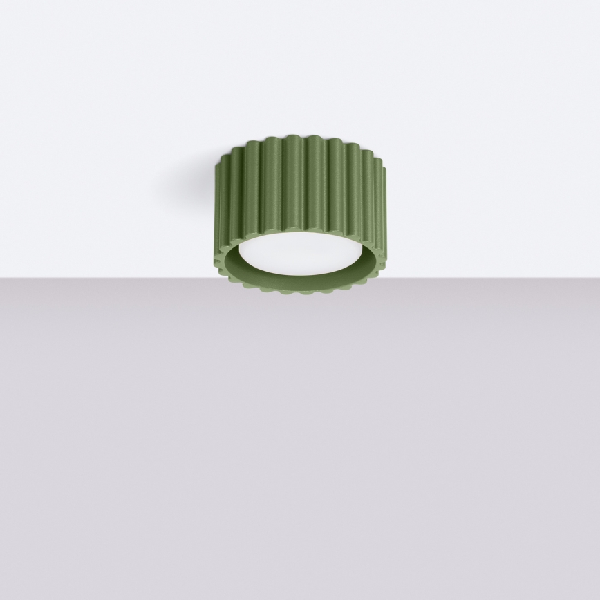 AURA Spotlight 1xGX53/10W/230V Ø 10 cm Green
